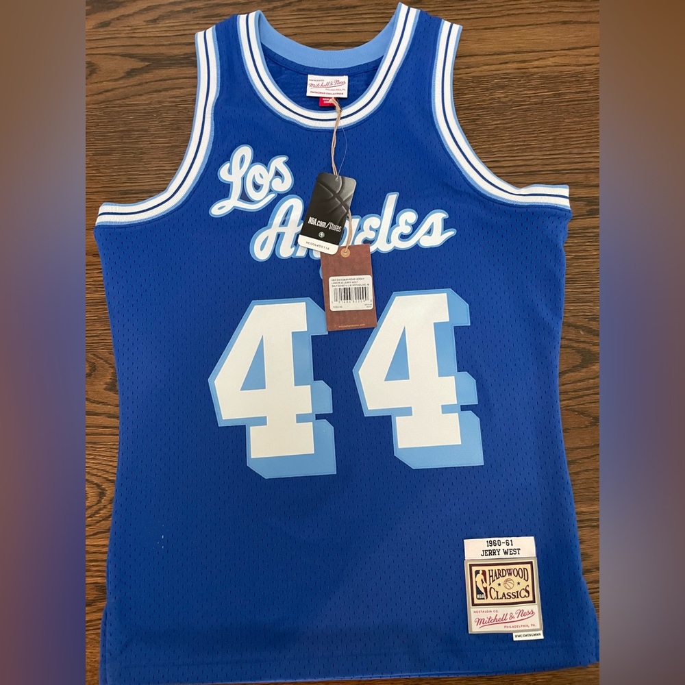 NEW with Tags - Mitchell & Ness - Jerry West Lakers jersey - size medium